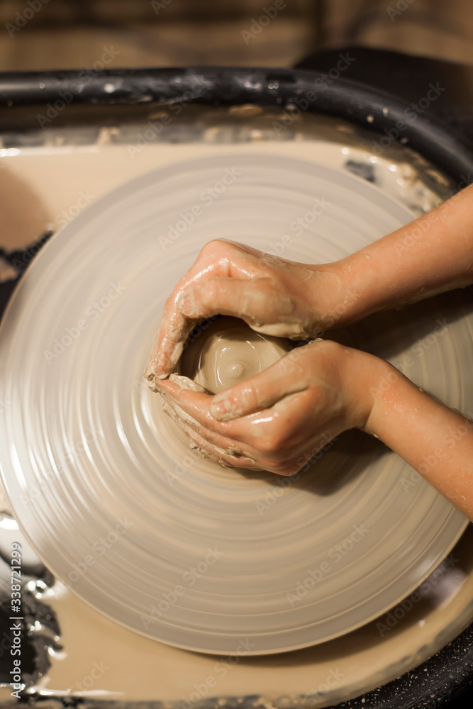 Fototapeta premium raw clay modeling