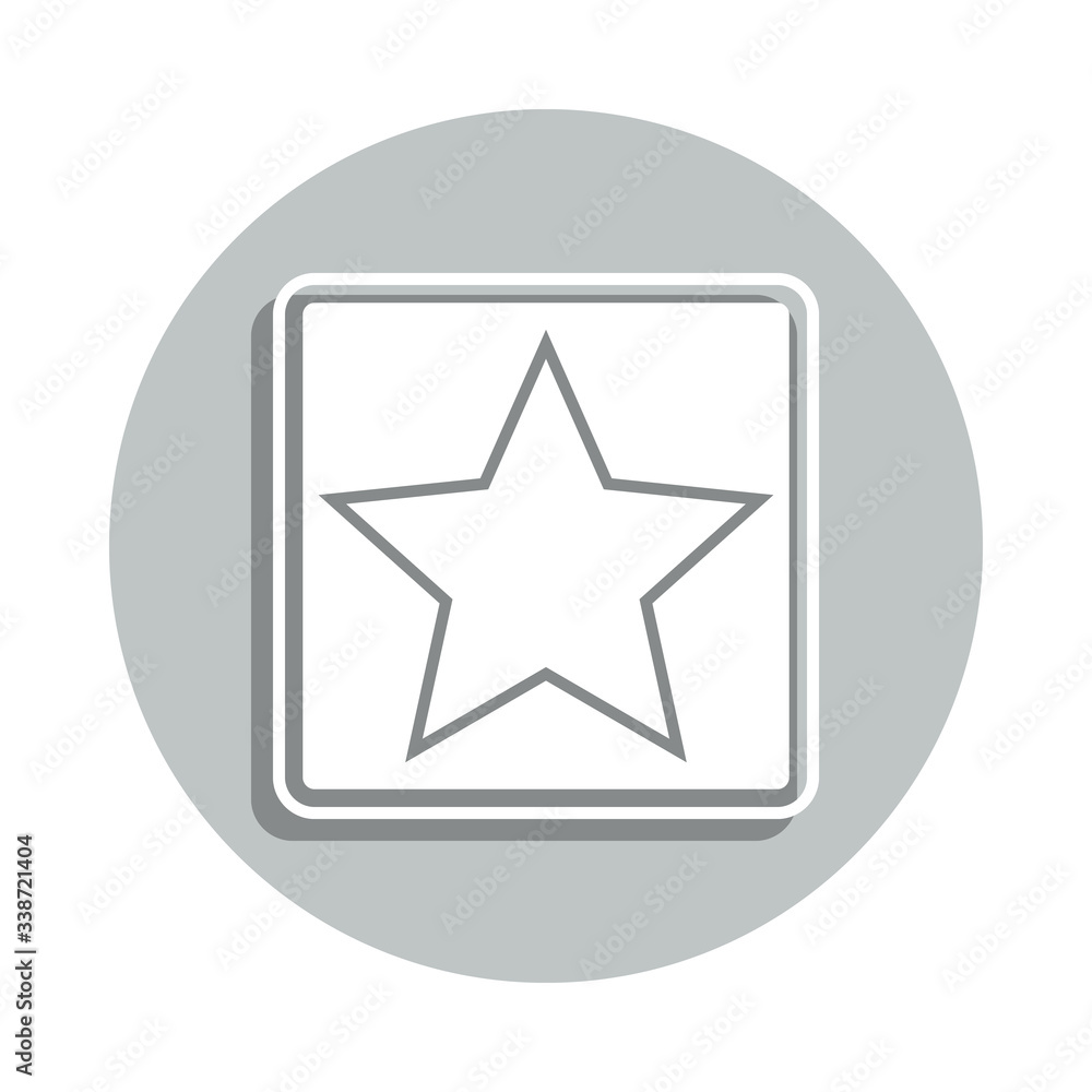 star in a square badge icon. Simple glyph, flat vector of army icons for ui and ux, website or mobile application star in a square badge icon. Simple glyph, flat vector of army icons for ui and ux, website or mobile application