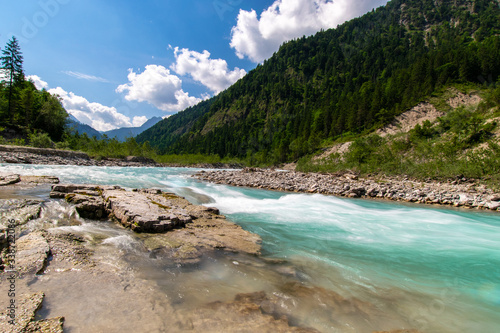 water scenery in the alps