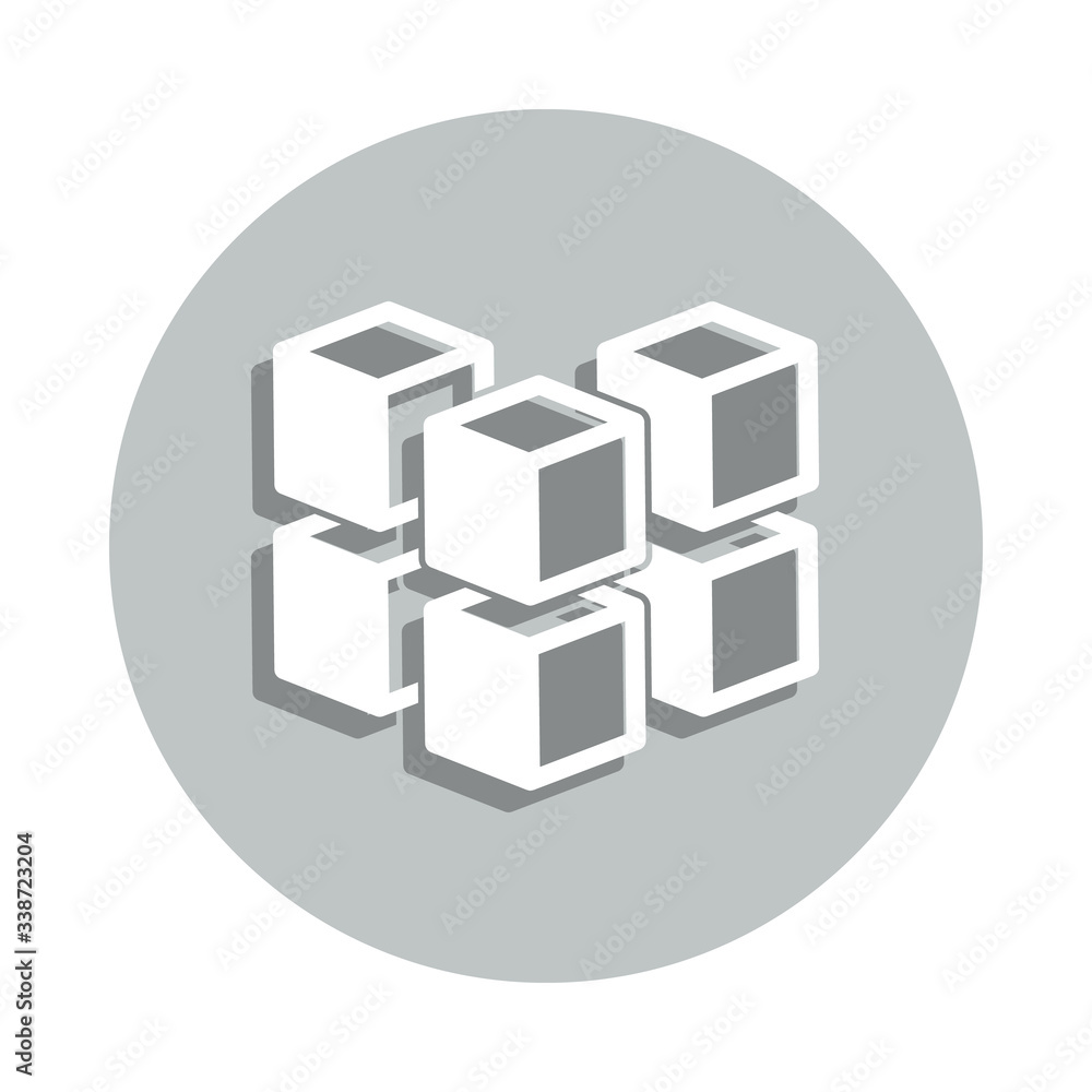 geometric cube badge icon. Simple glyph, flat vector of Miscellaneous icons for ui and ux, website or mobile application geometric cube badge icon. Simple glyph, flat vector of Miscellaneous icons for ui and ux, website or mobile application