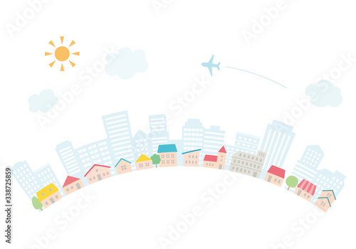 街並みのイラスト
