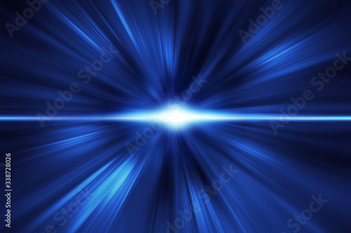 輝く放射光のレンズフレアのアブストラクトグラフィックス