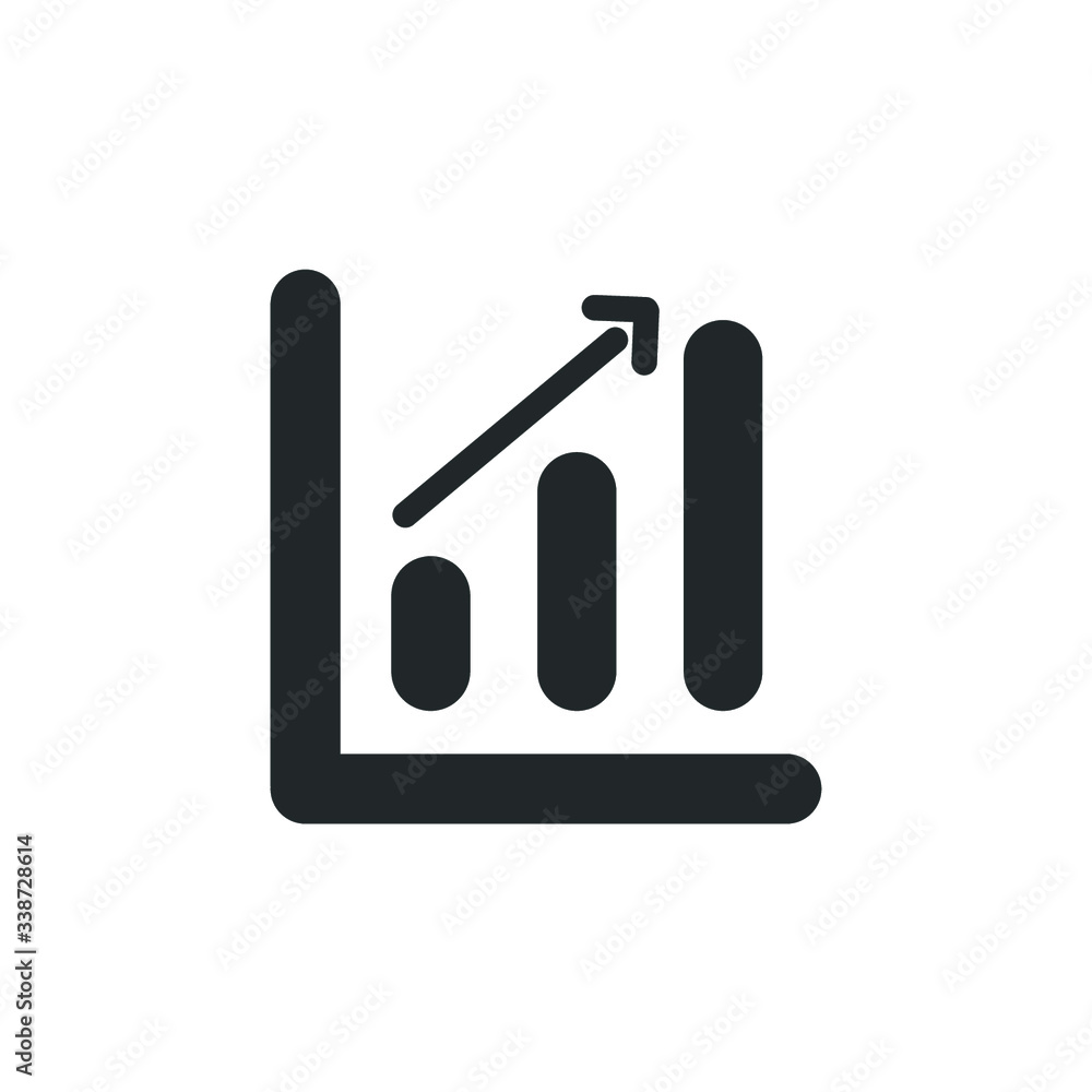 Graph icon. Graph icon.