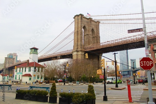 Obraz na płótnie brooklyn bridge w salonie
