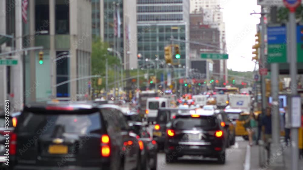 Street in the Center of New York City in 4K Slow motion 60fps Street in the Center of New York City in 4K Slow motion 60fps