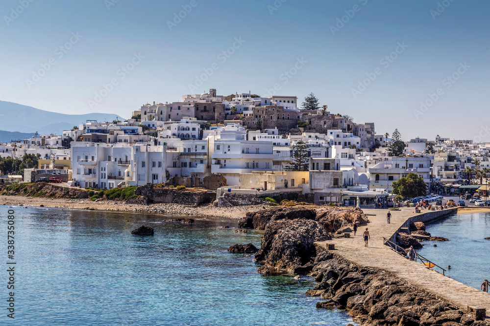 Naxos Chora and Castle view 
