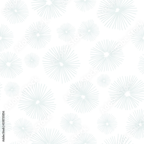 Abstract flower seamless pattern. Hand drawn vector illustration pattern. For fashion, textile, web, print, surface design