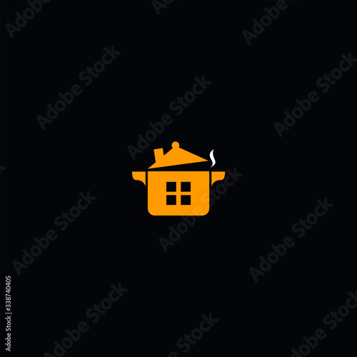 pan logo house pot lid design