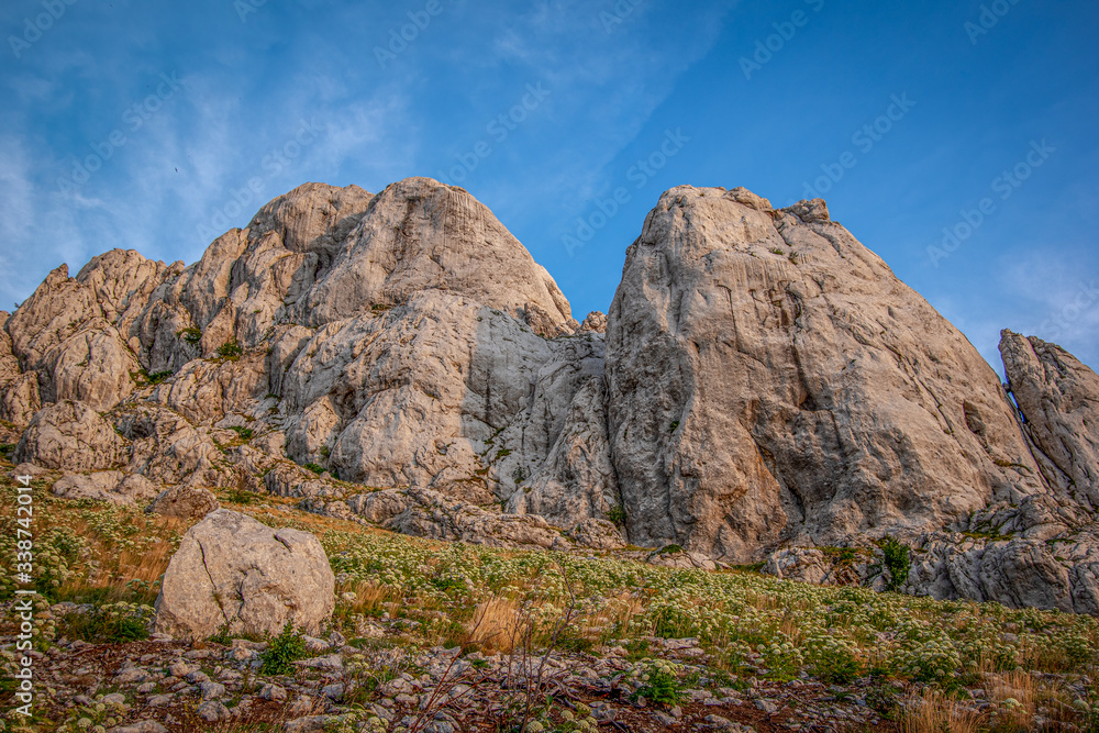 Landscape view of the mountain, Tulo's Rafters, Velebit Nature Park, Croatia.