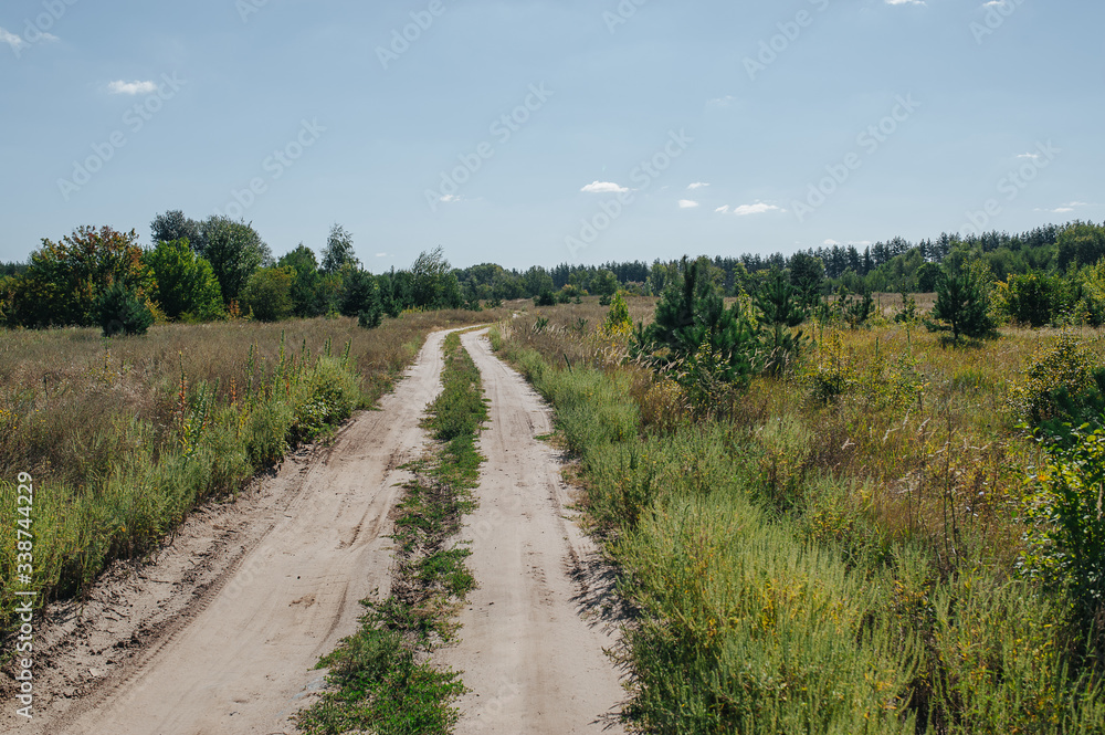 Country road. Ecology concept. Summer Country road. Ecology concept. Summer