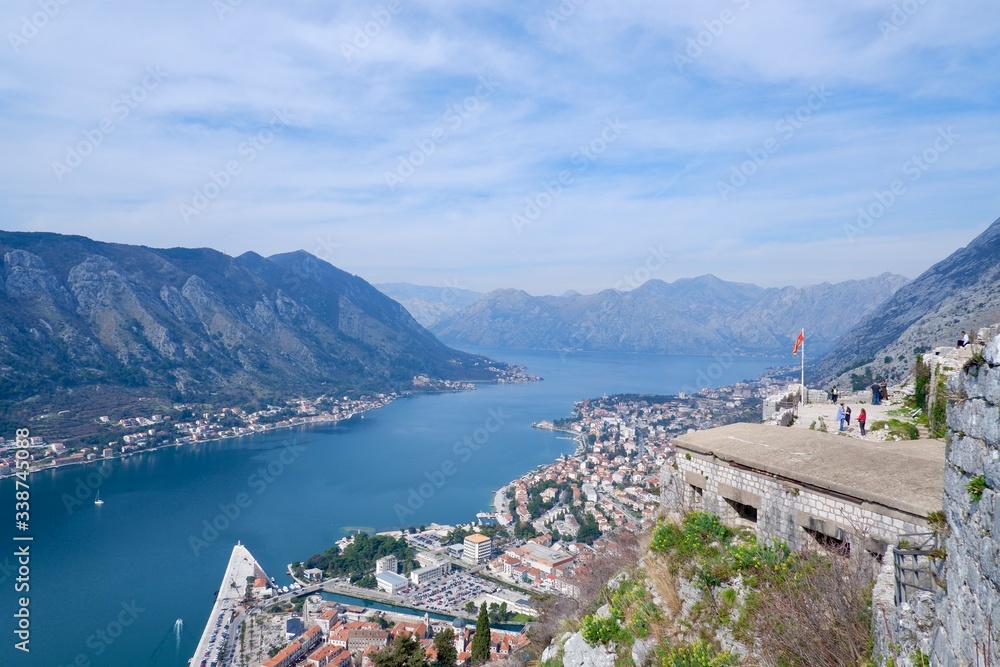 Kotor bay (Montenegro) view from the mountains
