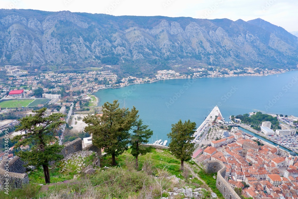 Kotor Bay (Montenegro) view from mountains
