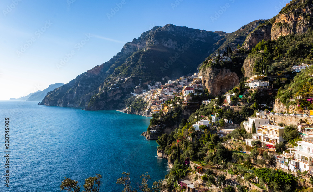 Positano village on Amalfi coast, Italy