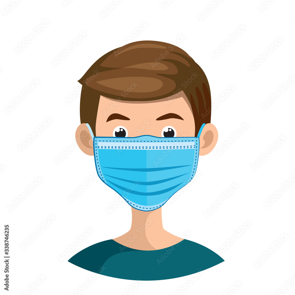 a men in a protective medical maska girl in a protective medical mask a men in a protective medical maska girl in a protective medical mask