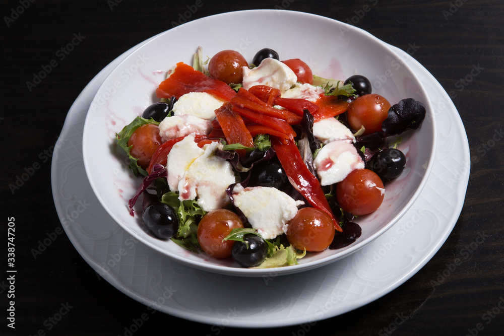 Greek salad bowl. Greek salad bowl.