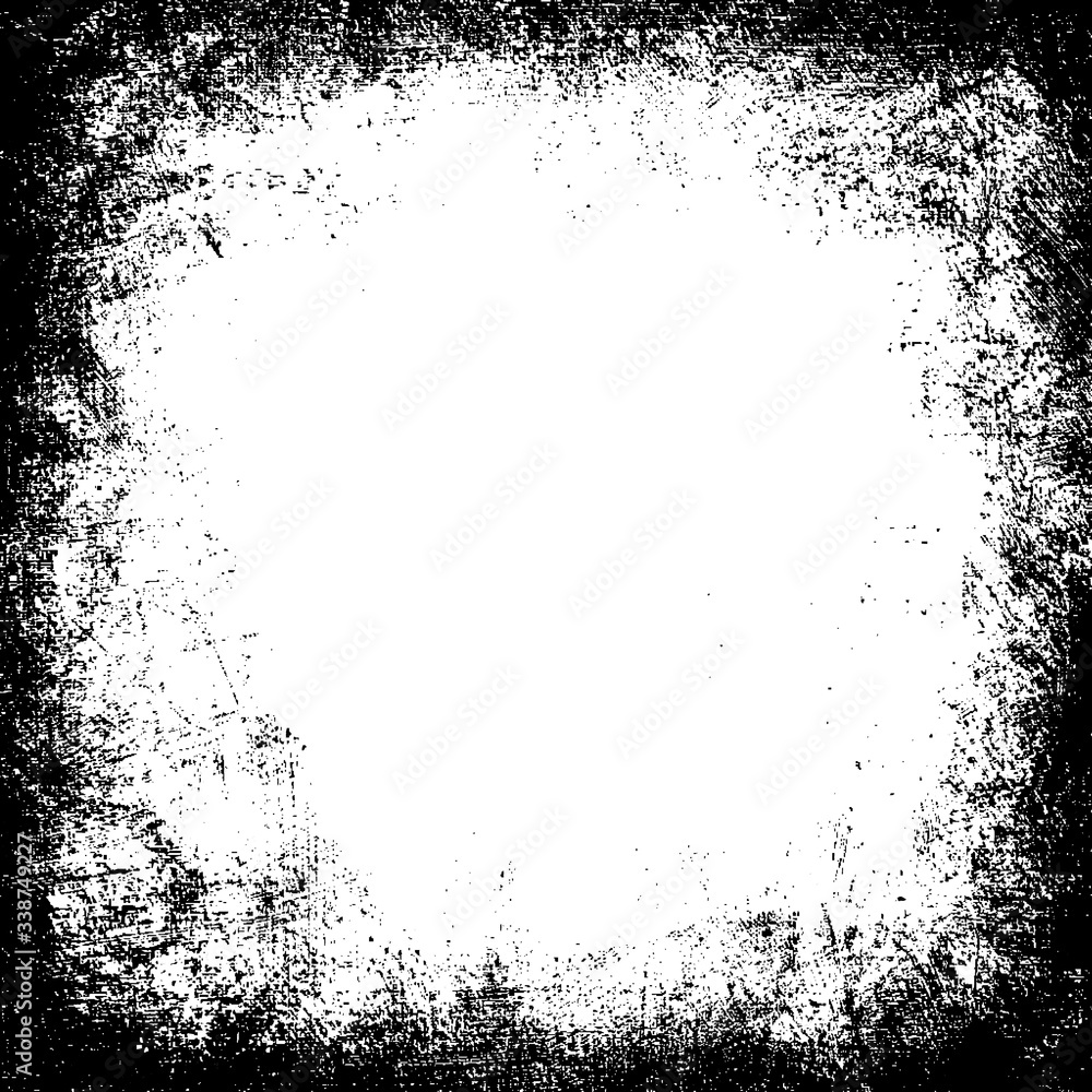 Grunge shabby dirty frame. Distressed black and white pattern. Old wall background. Rustic scratch texture. Grunge shabby dirty frame. Distressed black and white pattern. Old wall background. Rustic scratch texture.
