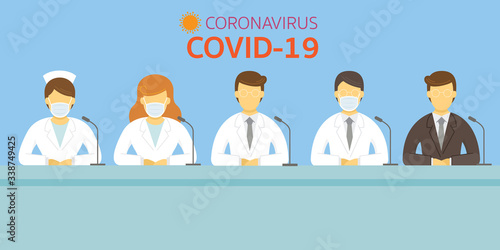 Doctor Declaration to Public, Speech, Report about Covid-19, Coronavirus