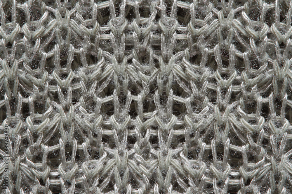 Gray loose knitted wool pattern Gray loose knitted wool pattern