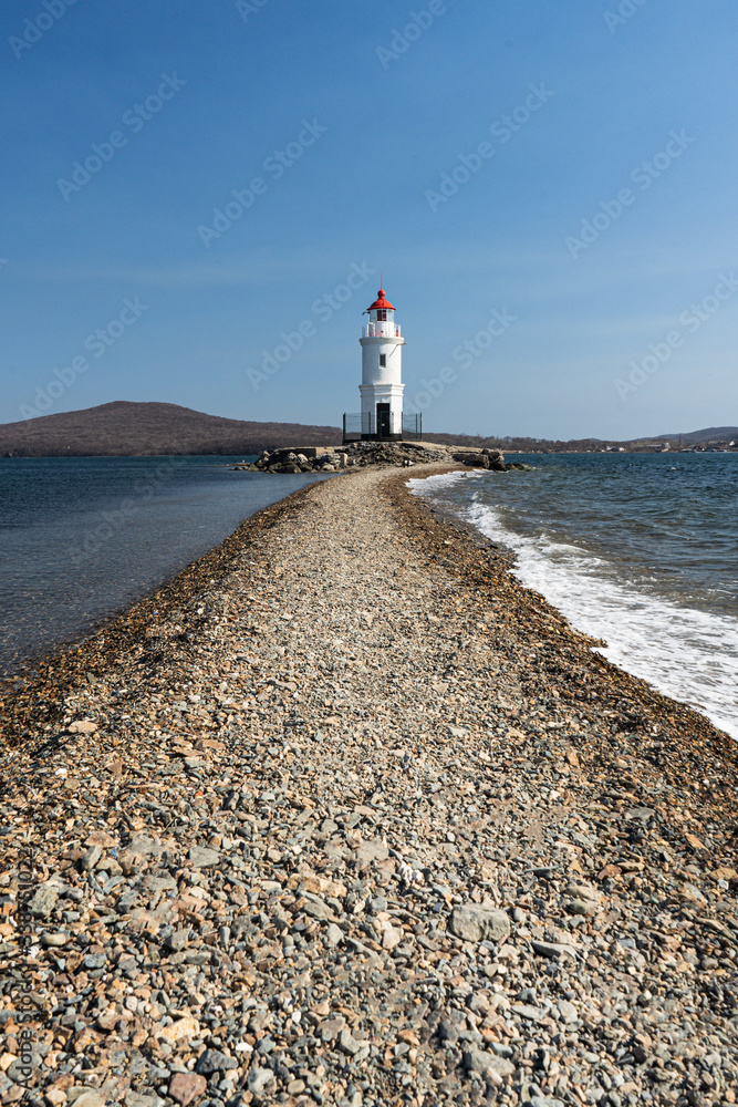 Vladivostok Lighthouse sea
