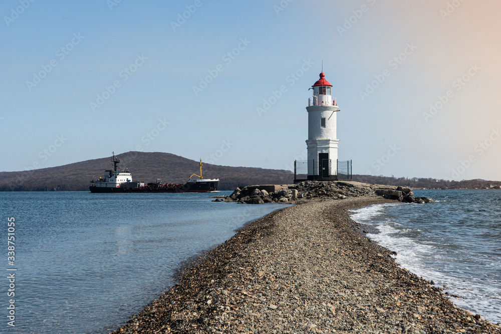 Vladivostok Lighthouse sea