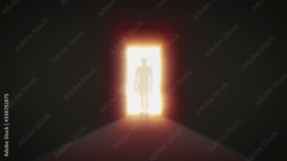 X Frontier Mystery Door With Glitch Retro Effects/ 4k animation of a background with weird mysterious door with shiny light halo and glitch and twitch noise textures X Frontier Mystery Door With Glitch Retro Effects/ 4k animation of a background with weird mysterious door with shiny light halo and glitch and twitch noise textures