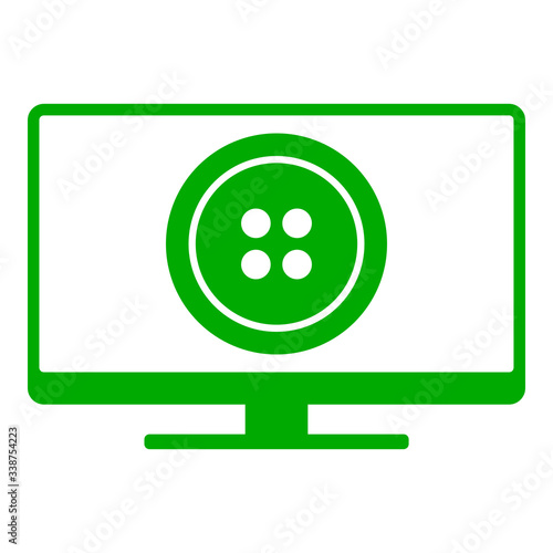 Knopf und Monitor