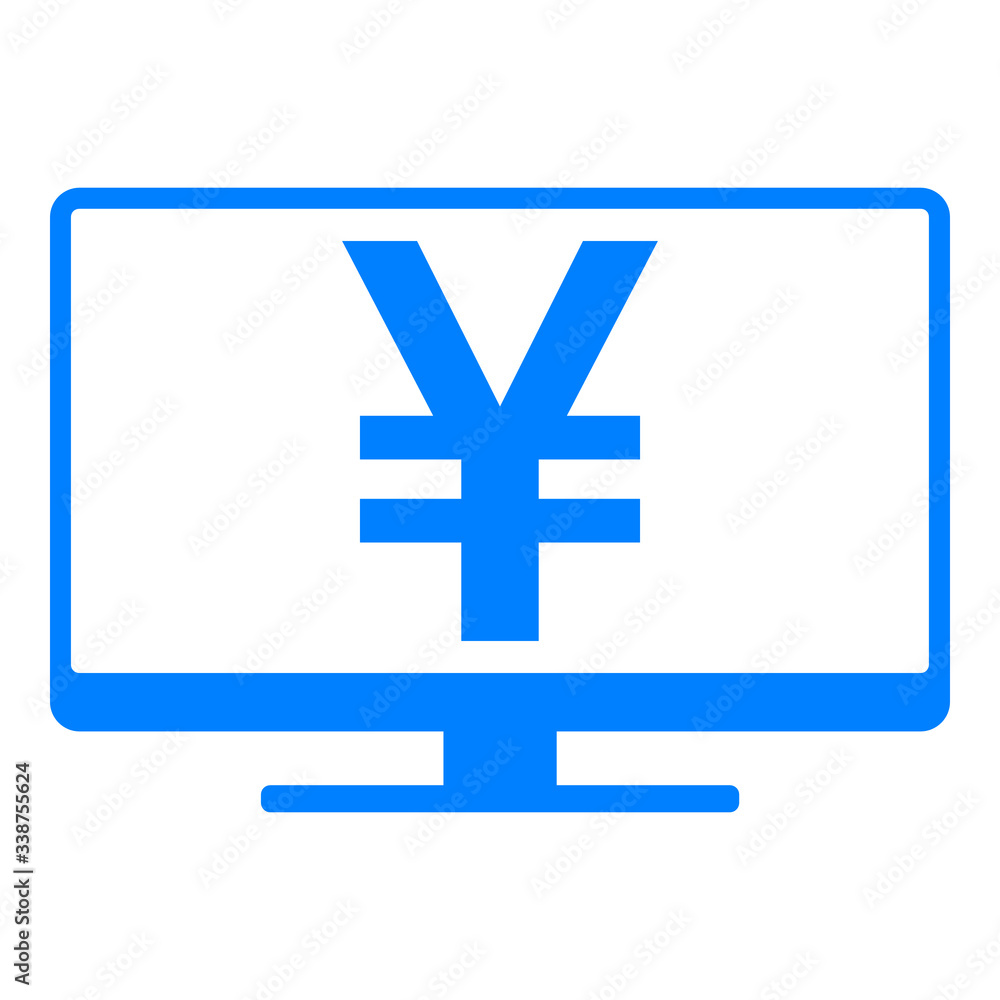 Obraz premium Yen und Monitor
