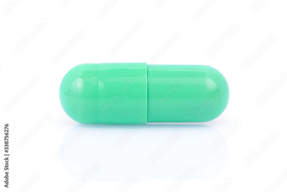 Capsule pill on white background Capsule pill on white background