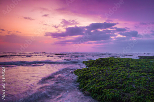 sunset on the beach