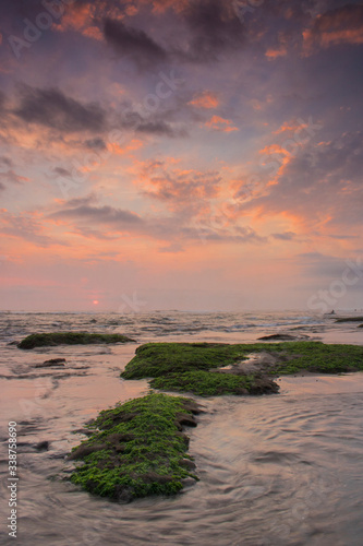 sunset on the beach