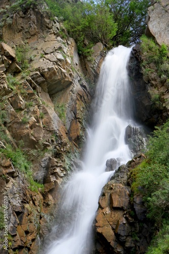 Waterfall in mountains