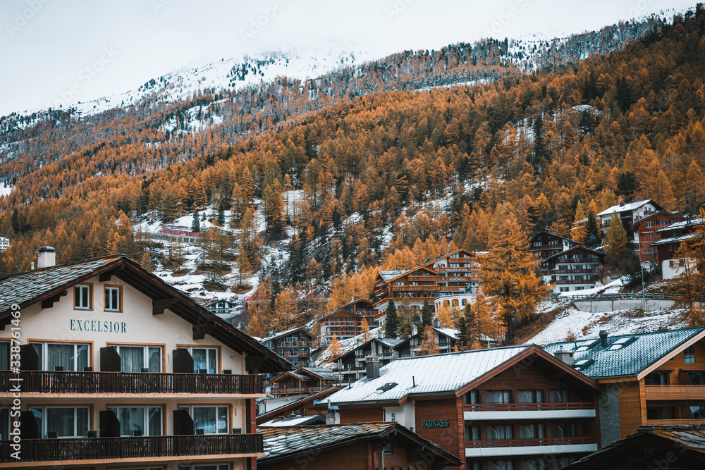 Beautiful Switzerland Landscape in Autumn