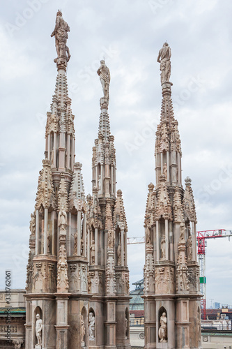 Architectural details of Duomo di Milano © Birute Vijeikiene