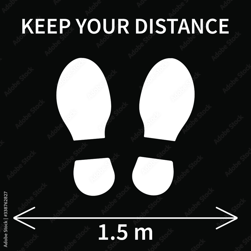 Vector Sign Keep Your Distance To Protect From Coronavirus To Keep 1 5 M Distance Between People Vector Sign Keep Your Distance To Protect From Coronavirus To Keep 1 5 M Distance Between People