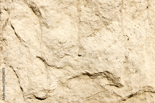 Wall made of cement and concrete