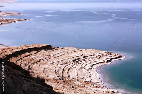 View of the Dead sea from the top