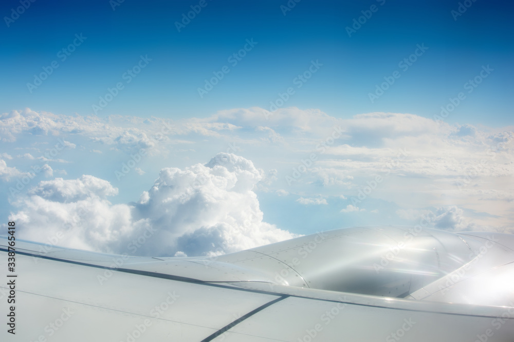 Beautiful view from the window of an airplane, Beautiful view from the window of an airplane,
