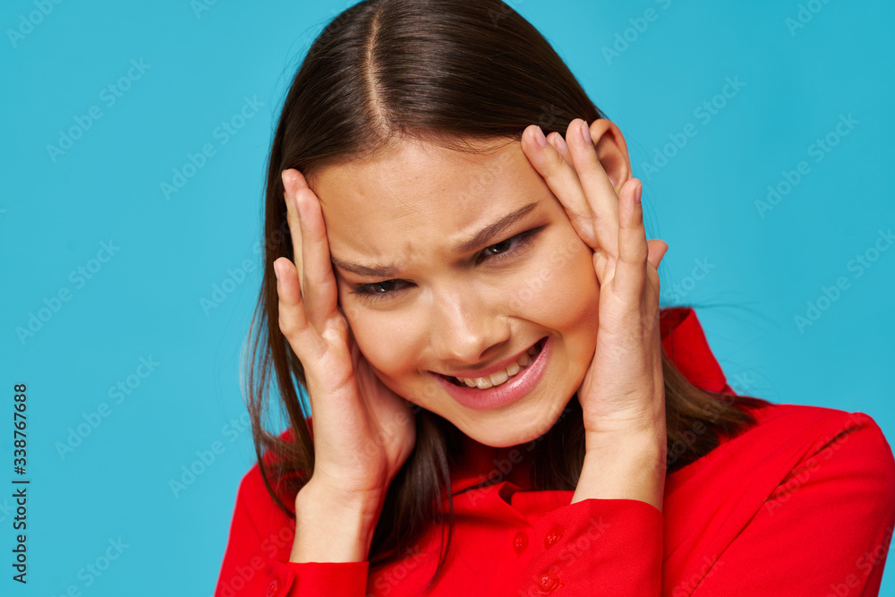 young woman with headache young woman with headache