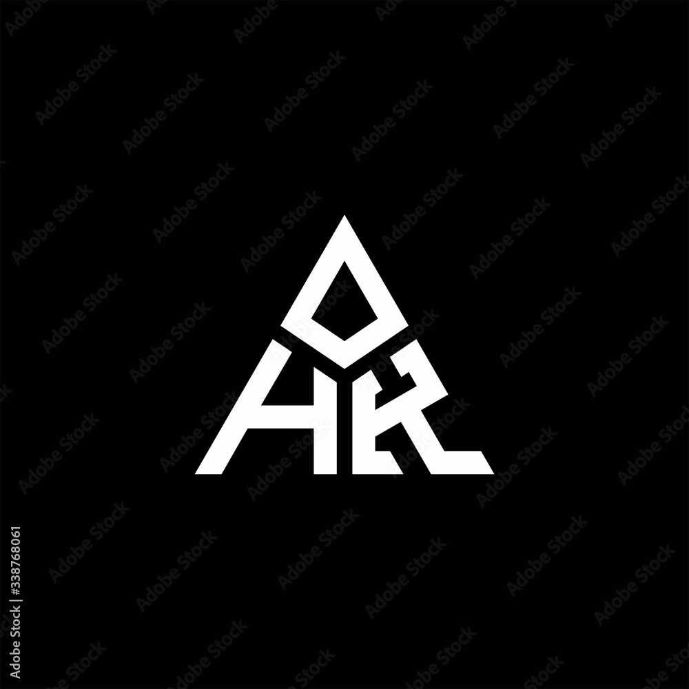 HK monogram logo with 3 pieces shape isolated on triangle HK monogram logo with 3 pieces shape isolated on triangle