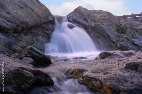 long exposure image of a waterfall