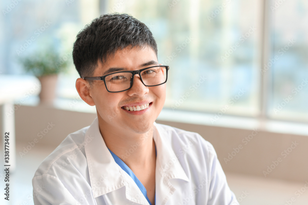 Male Asian doctor in clinic