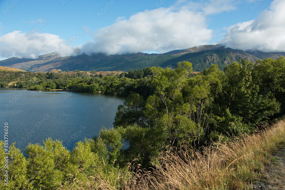 Lake Hayes near Arrowtown in Otago on South Island of New Zealand
