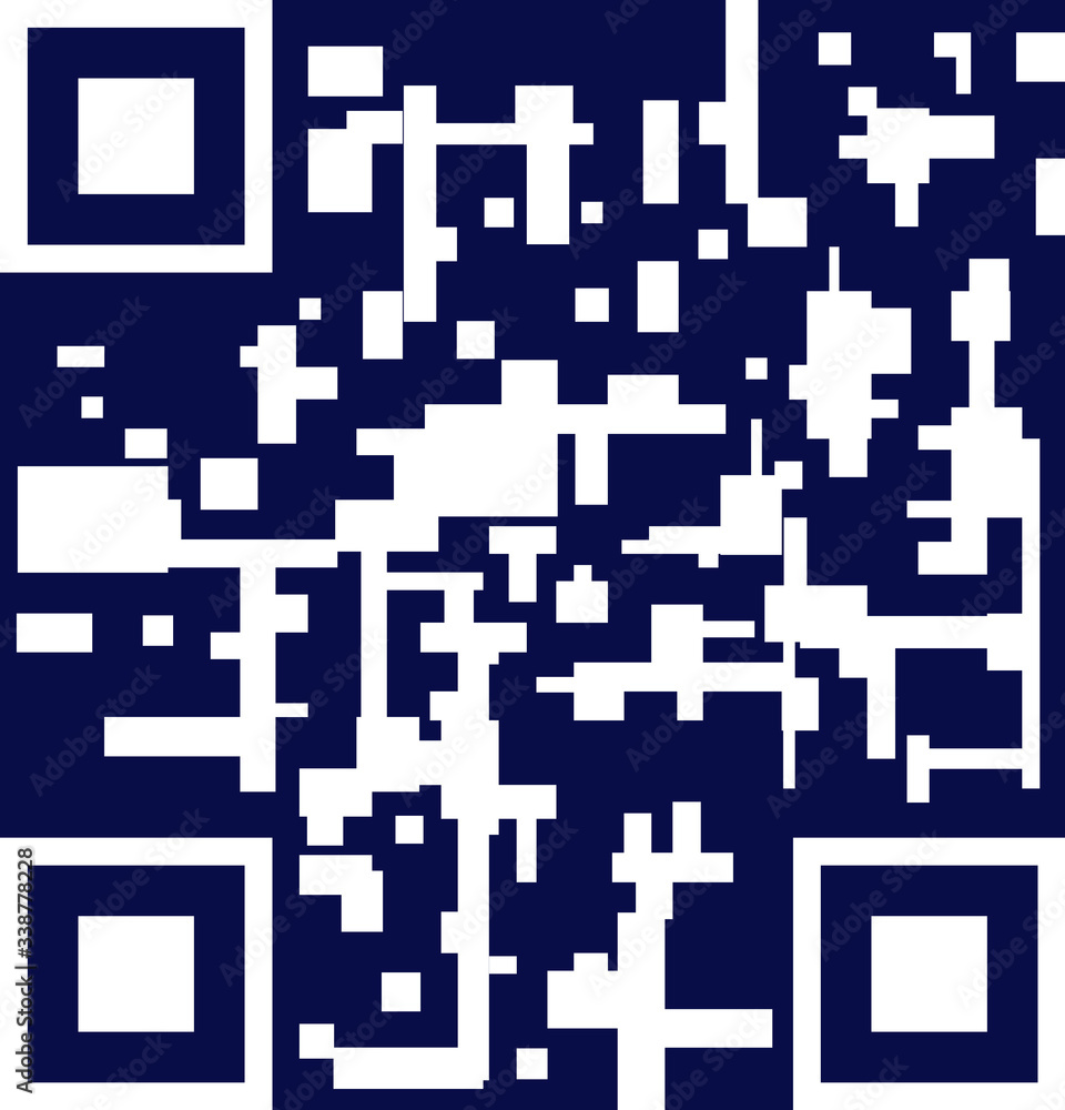 Vector QR code template, white sign on dark blue, phone qr-code template, colorful. Vector QR code template, white sign on dark blue, phone qr-code template, colorful.