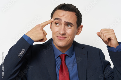 businessman looking at the clock