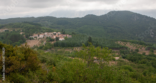 Languedoc France. Mountain village. Mountain town.