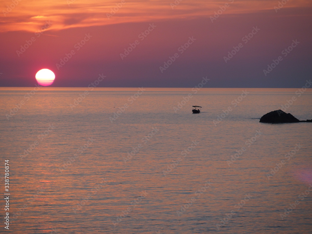 Sonnenuntergang an der Adriaküste
