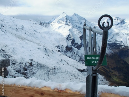 Ausblick auf den höchsten Berg von Österreich, den Großglockner