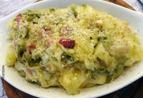 Taroz traditional italian cuisine of the Alps in Valtellina