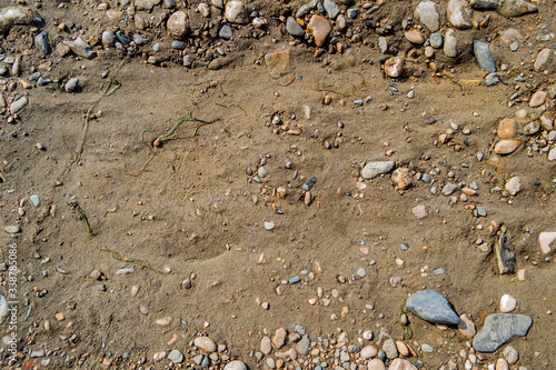 Foto Wet ground and stones