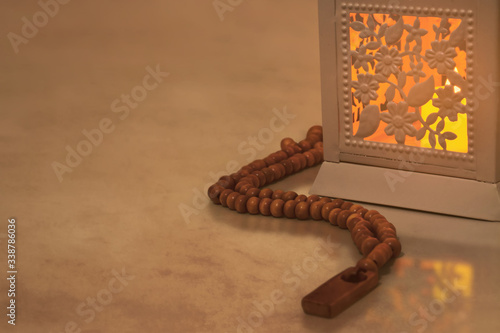 Canvas Print Arabic lantern, Ramadan kareem background